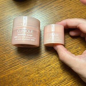 Clinique Moisture Surge and all about eyes cream